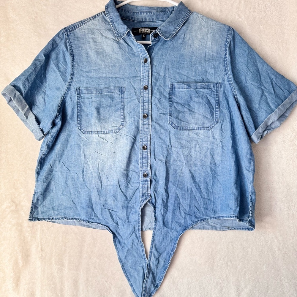 Rewash Light Blue Jean Shorts